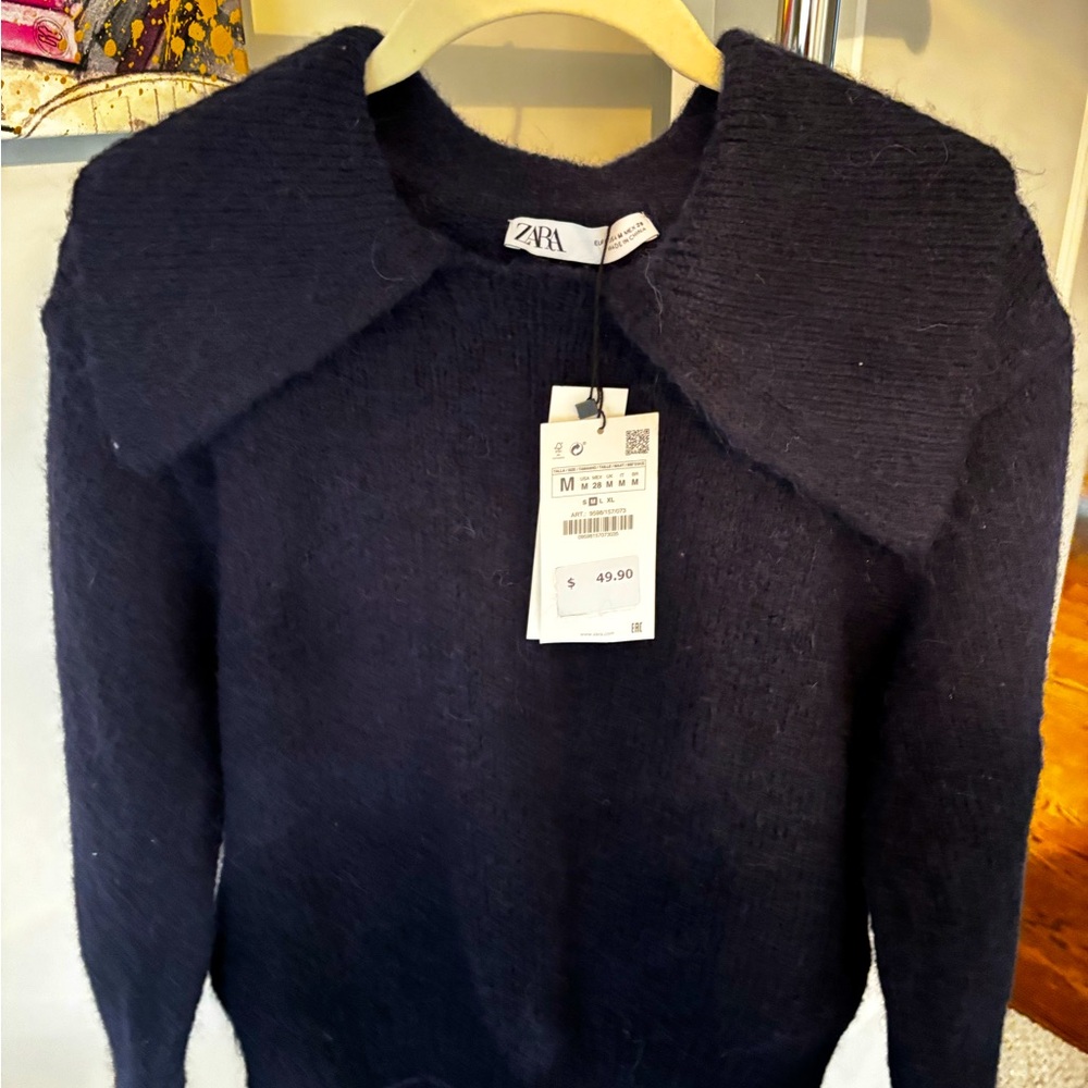 Navy blue Zara sweater